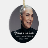 Décoration En Céramique Photo personnalisée Hommage commémoratif funéraire (Droite)