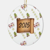 Décoration En Céramique Photo personnalisée Modèle de l'ornement de Noël (Gauche)