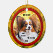 Décoration En Céramique Photo personnalisée Plaid Chien Chien Chien Chien  (Gauche)