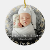 Décoration En Céramique Photo Remerciement Grateful Snowflake Holiday (Devant)