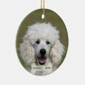 Décoration En Céramique Photo simple personnalisée Poodé Chien (Droite)