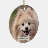 Décoration En Céramique Photo simple Poméranie personnalisée Chien (Droite)