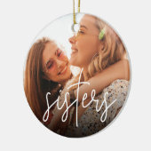 Décoration En Céramique Photo superposée de soeurs (Gauche)