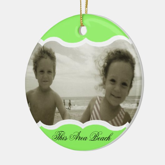 Décoration En Céramique Photo Twin Bright Green (Gauche)