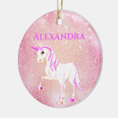 Décoration En Céramique Photo Unicorn Parties scintillant Cute Rose Kids (Gauche)