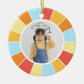 Décoration En Céramique Photos personnalisées Retro Sunray (Devant)