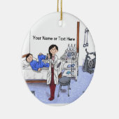 Décoration En Céramique Physique, cheveux noirs longs (Droite)