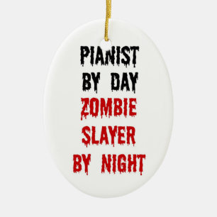 Décoration En Céramique Pianiste Zombie Slayer