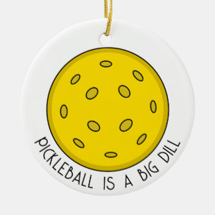 Décoration En Céramique Pickleball Pun Noël
