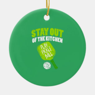 Décoration En Céramique Pickleball - Restez Hors De La Cuisine