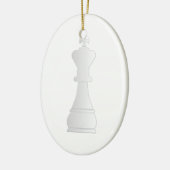 Décoration En Céramique Pièce d'échecs blanche de roi (Gauche)