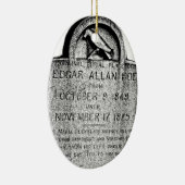 Décoration En Céramique Pierre tombale d'Edgar Allan Poe. Images (Droite)