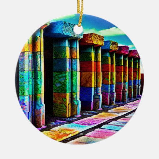 Décoration En Céramique Pierres psychédéliques (Devant)