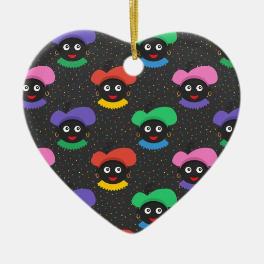 Décoration En Céramique Piet de Noël Zwarte (Devant)