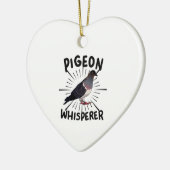 Décoration En Céramique Pigeon (Gauche)