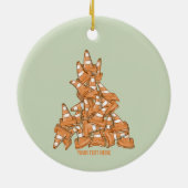 Décoration En Céramique Pile de cônes de route orange (Dos)