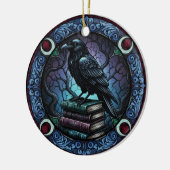 Décoration En Céramique Pile de livres de raven Gothique Bibliophile (Gauche)