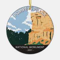 Pilier Pompeys Monument National Montana Vintage