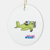 Décoration En Céramique Pilote d'avion - Léger/Blonde (Gauche)