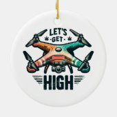 Décoration En Céramique Pilote de drone (Dos)