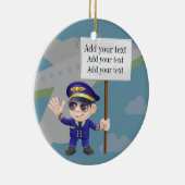 Décoration En Céramique Pilote de ligne - SRF (Droite)