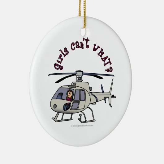 Décoration En Céramique Pilote d'hélicoptère léger (Droite)