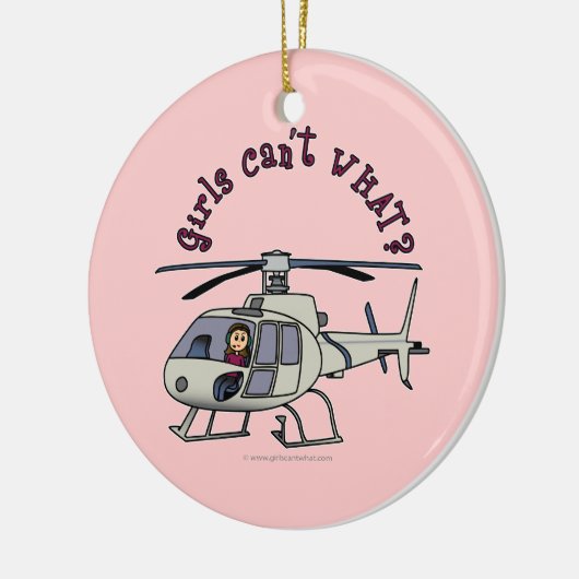 Décoration En Céramique Pilote d'hélicoptère léger (Gauche)