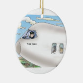 Décoration En Céramique Pilote, message publicitaire - femelle (Droite)