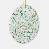 Décoration En Céramique Pin, houx et prunes confites (Droite)