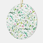 Décoration En Céramique Pin, houx et prunes confites (Gauche)