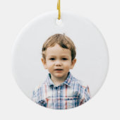 Décoration En Céramique Pin rustique Monogramme photo Noël (Dos)