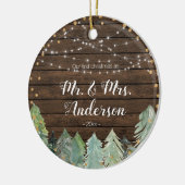 Décoration En Céramique Pin rustique Notre premier Noël (Gauche)