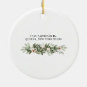 Décoration En Céramique Pin Rustique Premier Noël Dans Notre Nouveau Cadea (Dos)