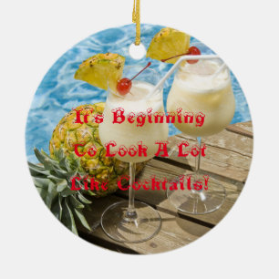 Décoration En Céramique Piña colada pineapple