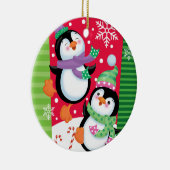 Décoration En Céramique Pingouins dansants (Droite)