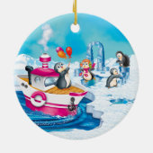 Décoration En Céramique pingouins en Antarctique (Dos)