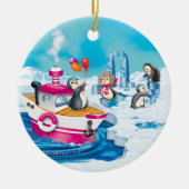 Décoration En Céramique pingouins en Antarctique (Devant)