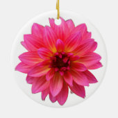 Décoration En Céramique Pink Dahlia Ornament (Dos)