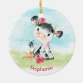 Décoration En Céramique Pink Watercolor (Dos)