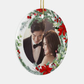 Décoration En Céramique PixDezines Wreath hiver, premier Noël (Droite)