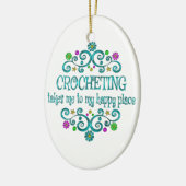 Décoration En Céramique Place Crocheting (Gauche)