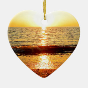 Décoration En Céramique Plage de coucher du soleil, Cape May NJ