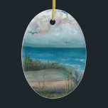 Décoration En Céramique Plage indienne de roches de scène de Beache, art<br><div class="desc">Peinture acrylique " de matin de port de Scruggs" par Patricia Merewether.   J'ai peint ceci au cottage féerique de Roy,  port de Scruggs,  les roches indiennes échoue,  la Floride.</div>