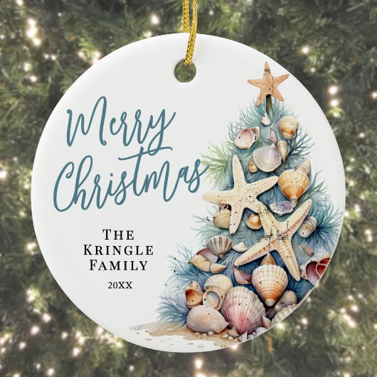 Décoration En Céramique Plage Joyeux Noël