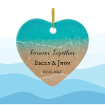 Plage Nouveau mariage photo de couple Noël