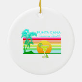 Décoration En Céramique Plage Retro Punta Cana Margarita (Dos)