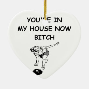 Décoration En Céramique plaisanterie drôle de bowling