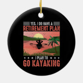 Décoration En Céramique Plan de retraite Kayak (Dos)