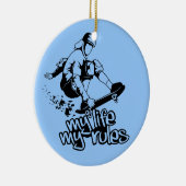 Décoration En Céramique Planche à roulettes (Droite)