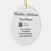 Décoration En Céramique Planificateur d'événements ajouter nom Q R code dé (Droite)